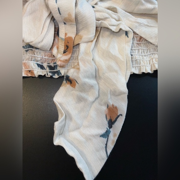 By together collab Floral Tie front Cropped bra style top size Large NWT - Picture 4 of 6